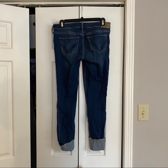 Hollister Dark Wash Cropped Jeans - Picture 2 of 3